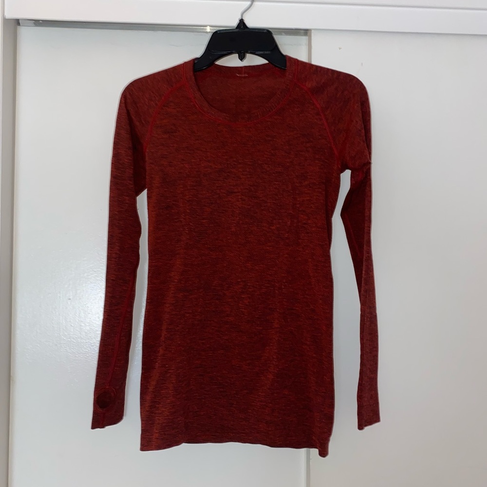 Lululemon Maroon Swiftly Tech Long Sleeve